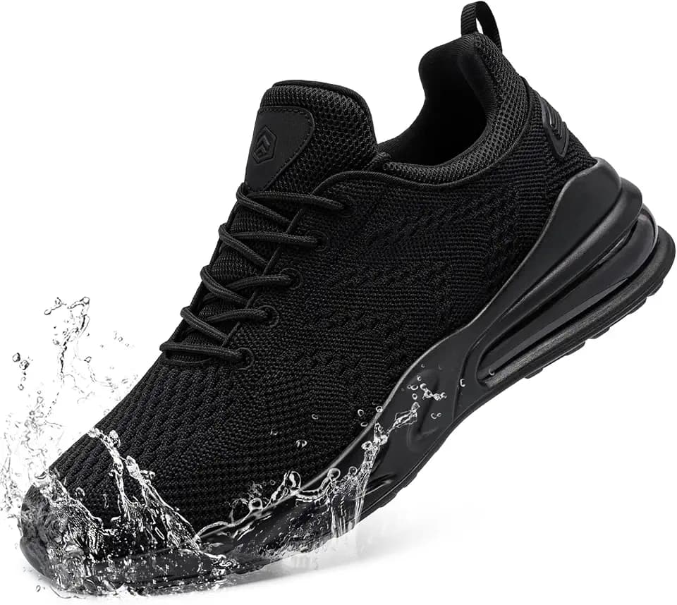 LARNMERN Men Chef Shoes Non Slip Work Waterproof Slip-on