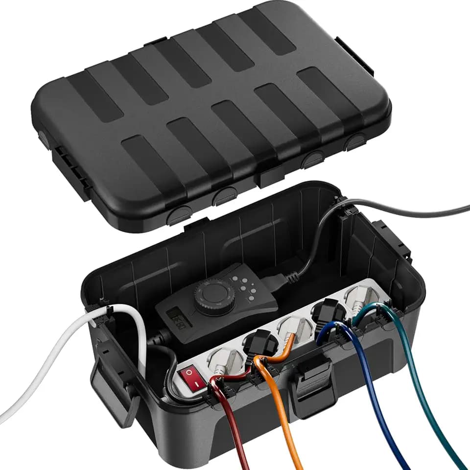 RESTMO große Kabelbox Wasserdicht, Elektrokasten für Verlängerungskabel