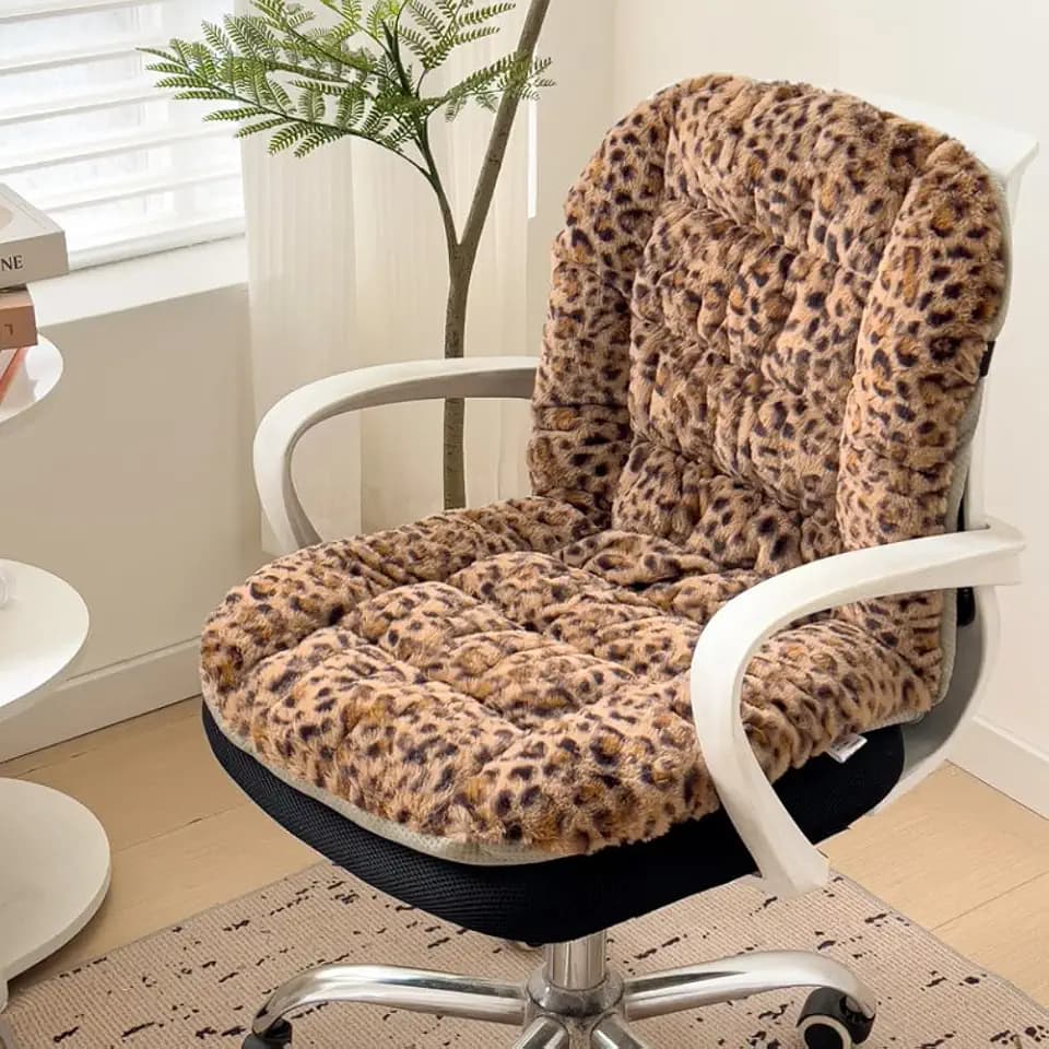 Office Seat Cushion with Back Support Plush Chair Pad for Gaming Chair Non-Slip Desk Chair Cushion 18.8 * 35.4in