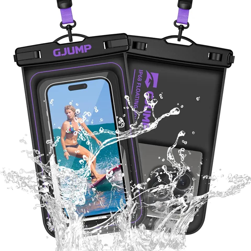 Waterproof Phone Pouch Floating, 2 Pack IP68 Dry Bag Cell Phone Case