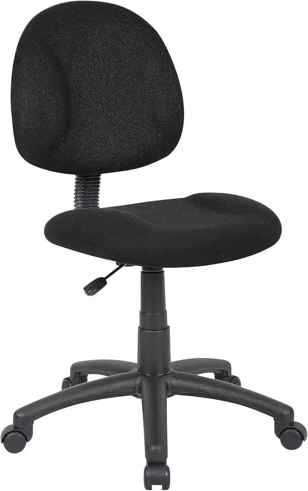 Boss Black Deluxe Posture Chair, Model Number: 217EBONY