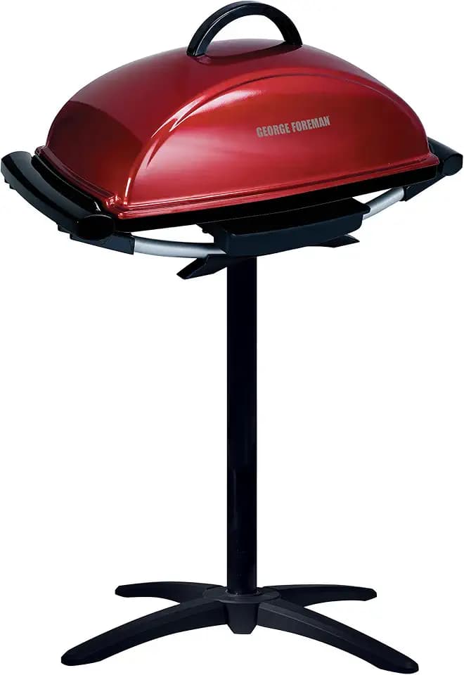 George Foreman Indoor/Outdoor Electric Grill with Stand