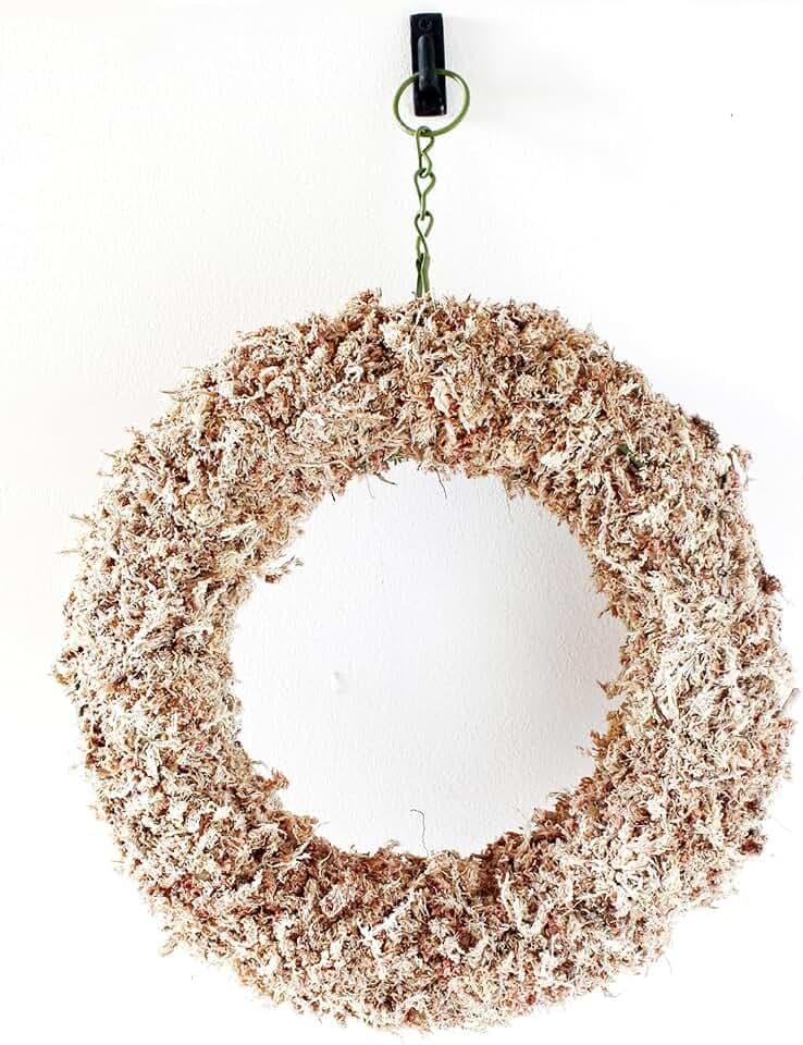 SuperMoss (22342) Sphagnum Moss Living Wreath 13" - Round, Natural