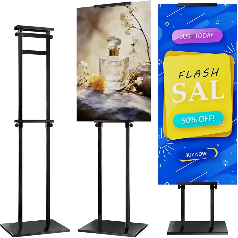 KOOV Poster Stand for Display, 75" Pedestal Sign Stand, 1 Pack