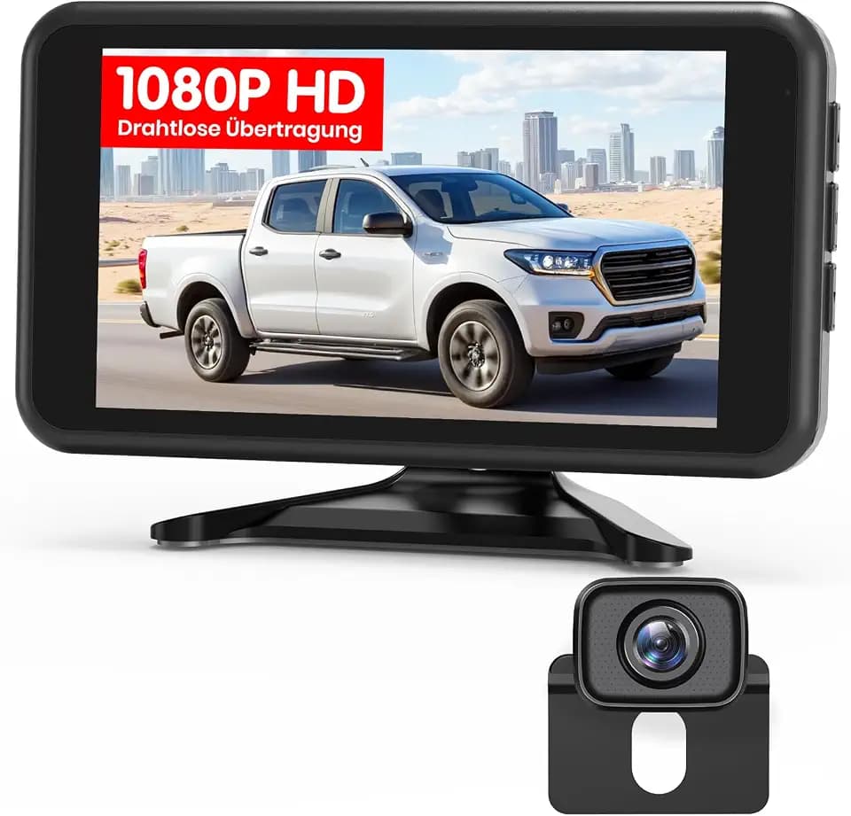 AUTO-VOX Rückfahrkamera Kabellos mit 5" 1080P Monitor