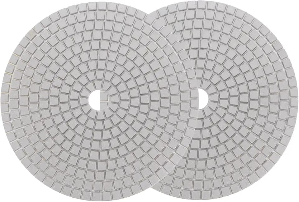 uxcell Diamond Polishing Pad 7-Inch 3000 Grits Wet/Dry Grinding for Stone Concrete Marble Countertop Floor 2pcs