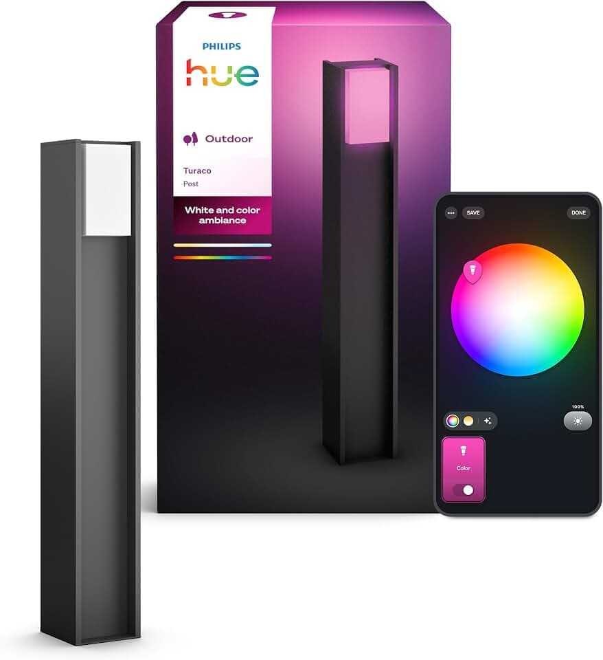 Philips Hue Turaco Außen-Wegleuchte, Anthrazit