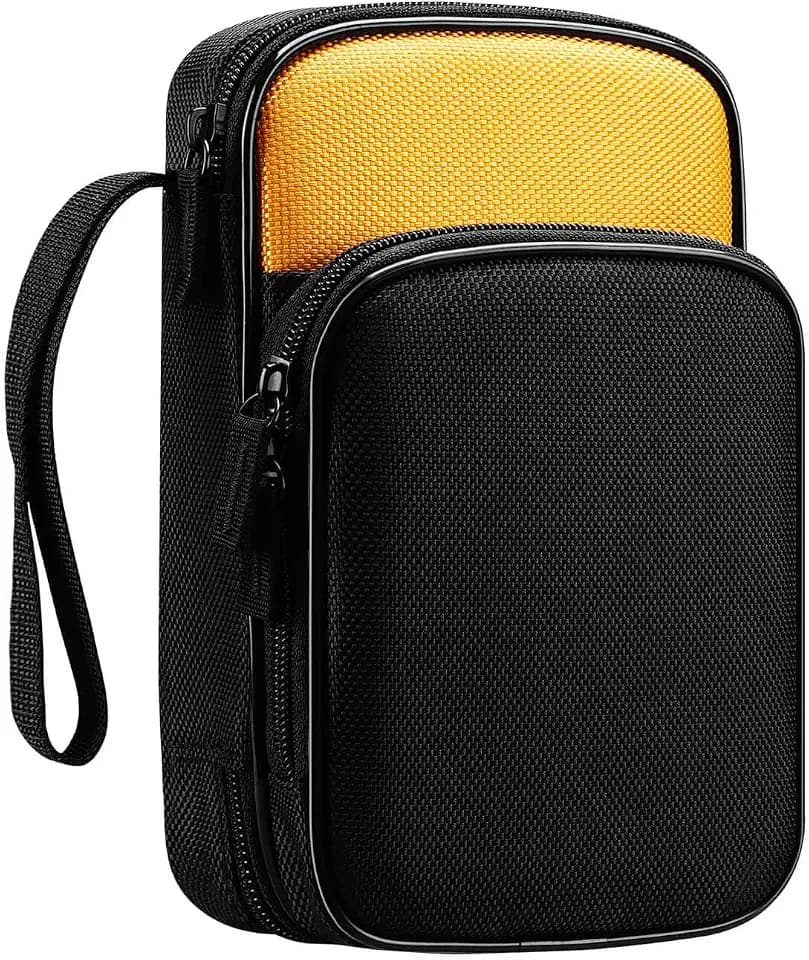 KingSung Zippered Soft Tool Carrying Case for Fluke 117/116/115/114/113 Digital Multimeter 62 Max and Many More, with Smooth Zipper and Thick Wrist Strap, Built-in Shock-Proof Cotton, Double-Layer