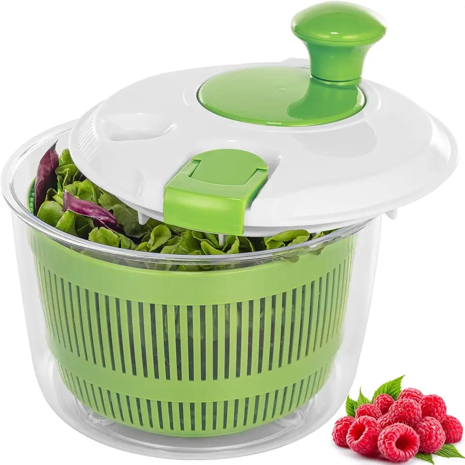 Salad Spinner 3 QT Fruit and Vegetable Washer with Bowl and Mesh Basket