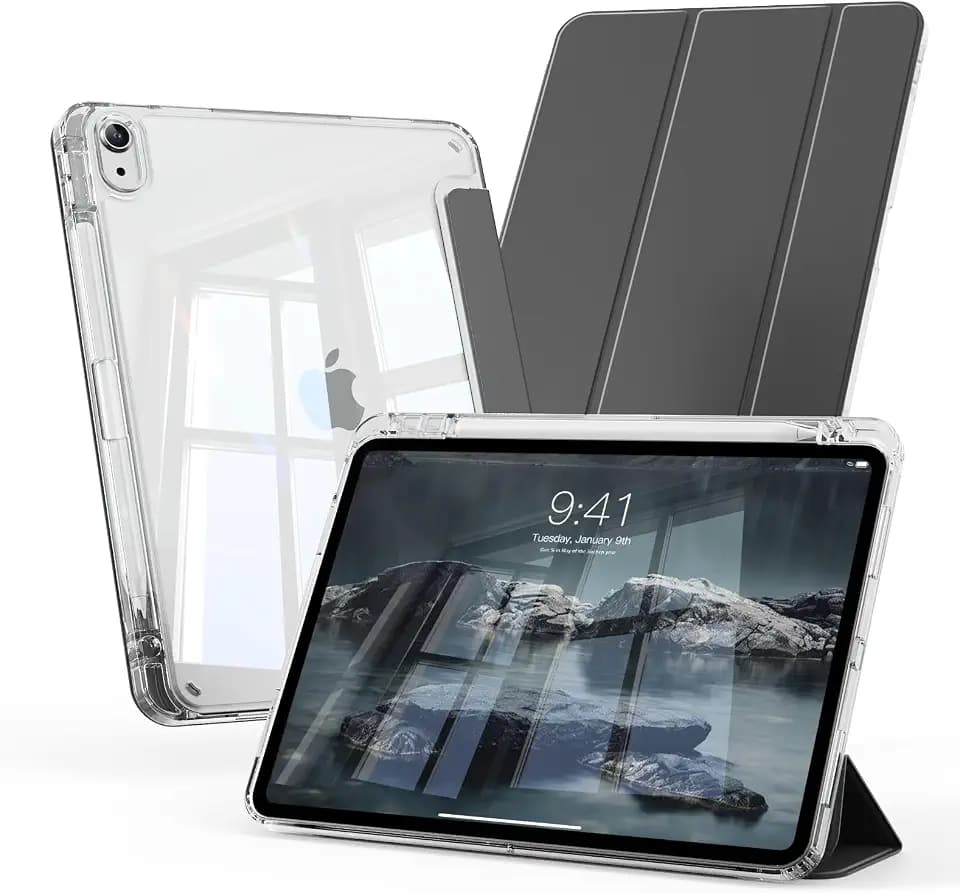 Hülle für iPad A16 11/10 Generation 11/10,9 Zoll 2025/2022, Schwarz