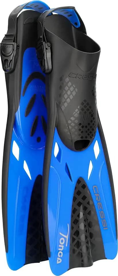 Cressi Adult Adjustable Snorkeling Fins with Ultra Resistant Buckles, Very Light, Ideal for Traveling - Tonga: Designed in Italy