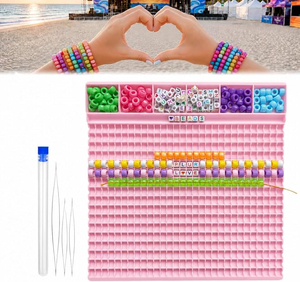 Pony Beads Fast Stringing Tray for 6×9mm Pony & 6×6mm Letter Beads