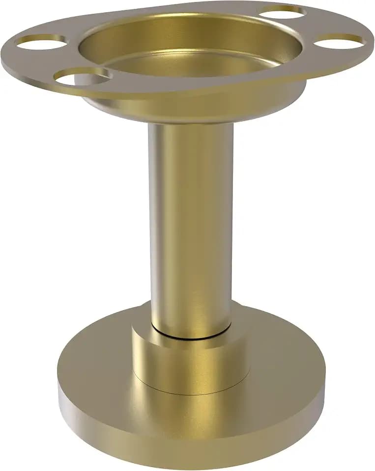 Allied Brass 955-SBR Vanity Top Tumbler and Toothbrush Holder, Satin Brass