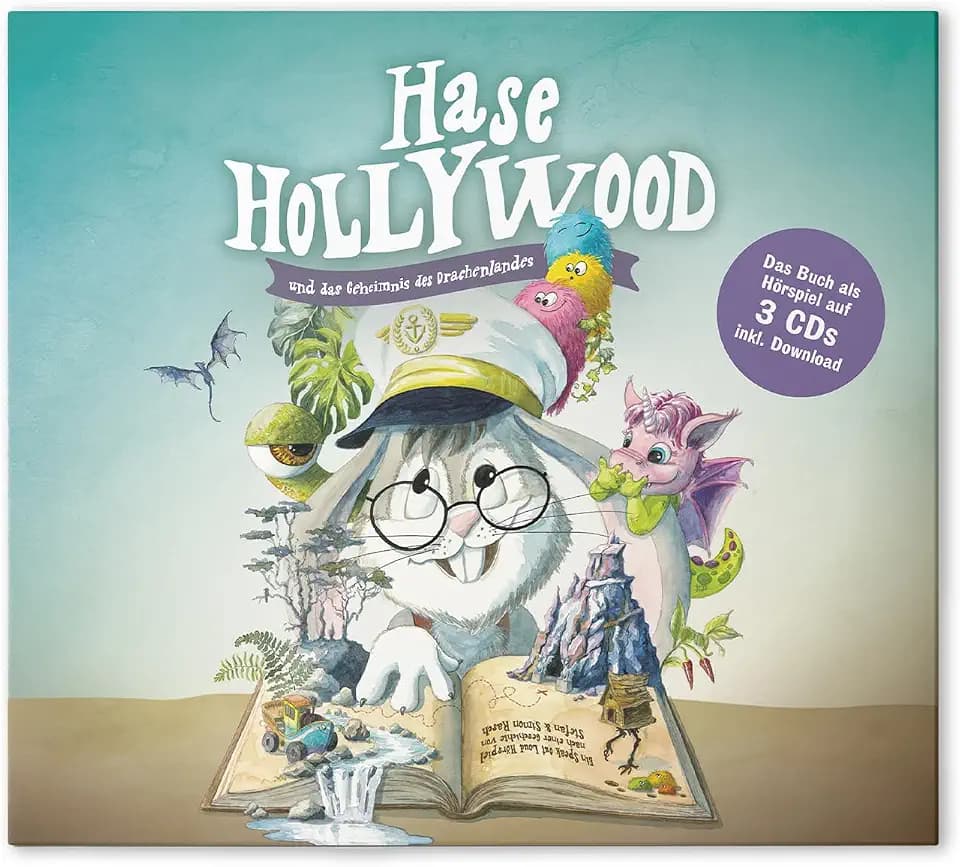 Hase Hollywood und das Geheimnis des Drachenlandes - Audio CDs: Hörspiel auf drei CDs inklusive MP3 Download