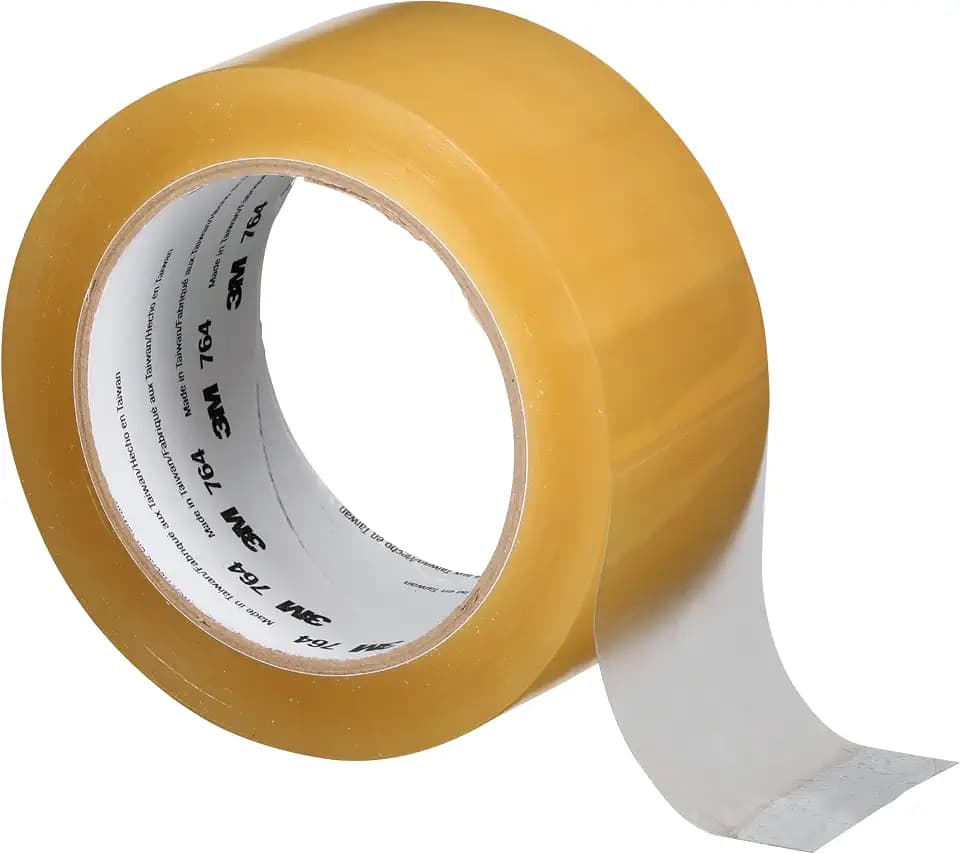 3M General Purpose Vinyl Tape 764, Transparent, 2 in x 36 yd, 5 mil, 1 Roll