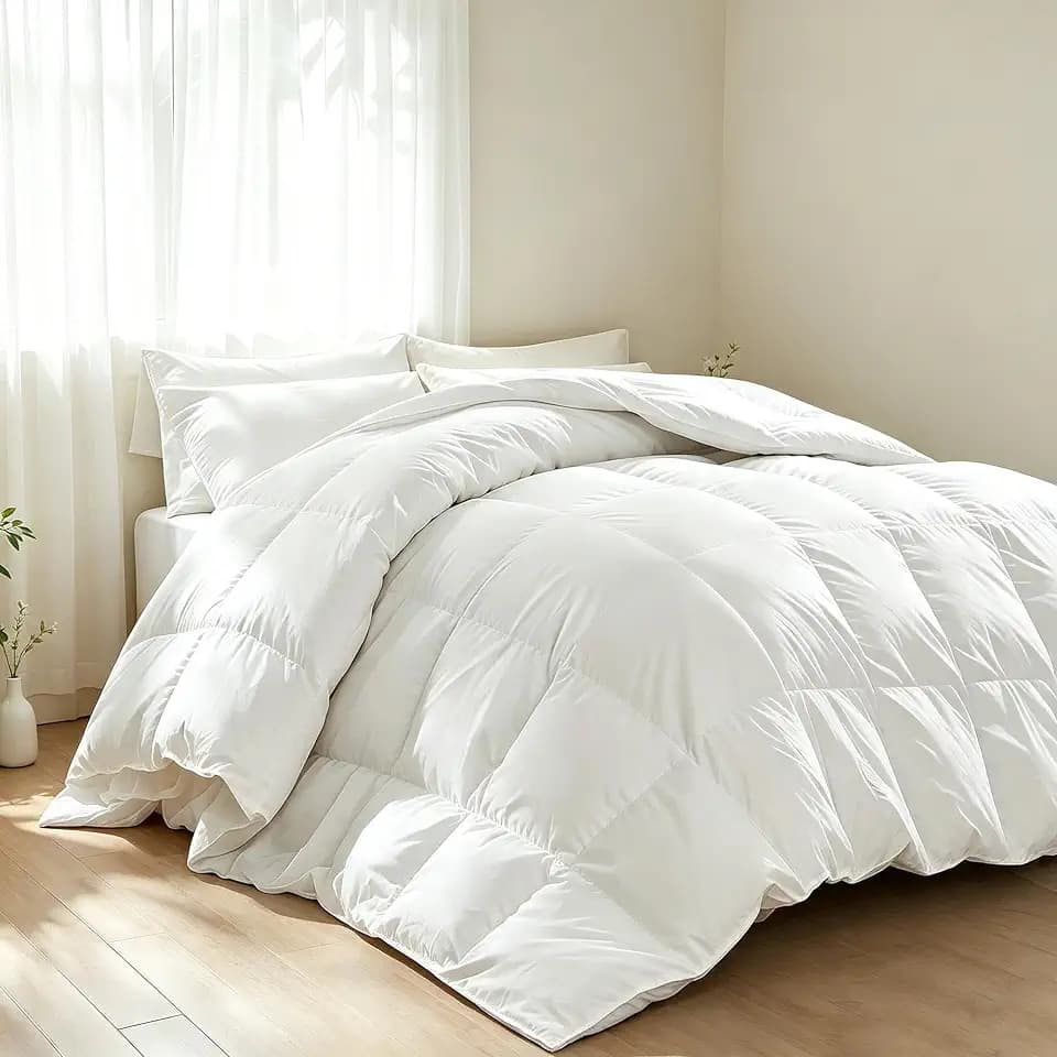 Martha Stewart White Goose King Size Feathers Down Fiber Comforter