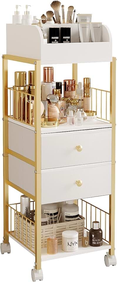Makeup Organizer Storage Cart with Drawers Large Skincare organizers