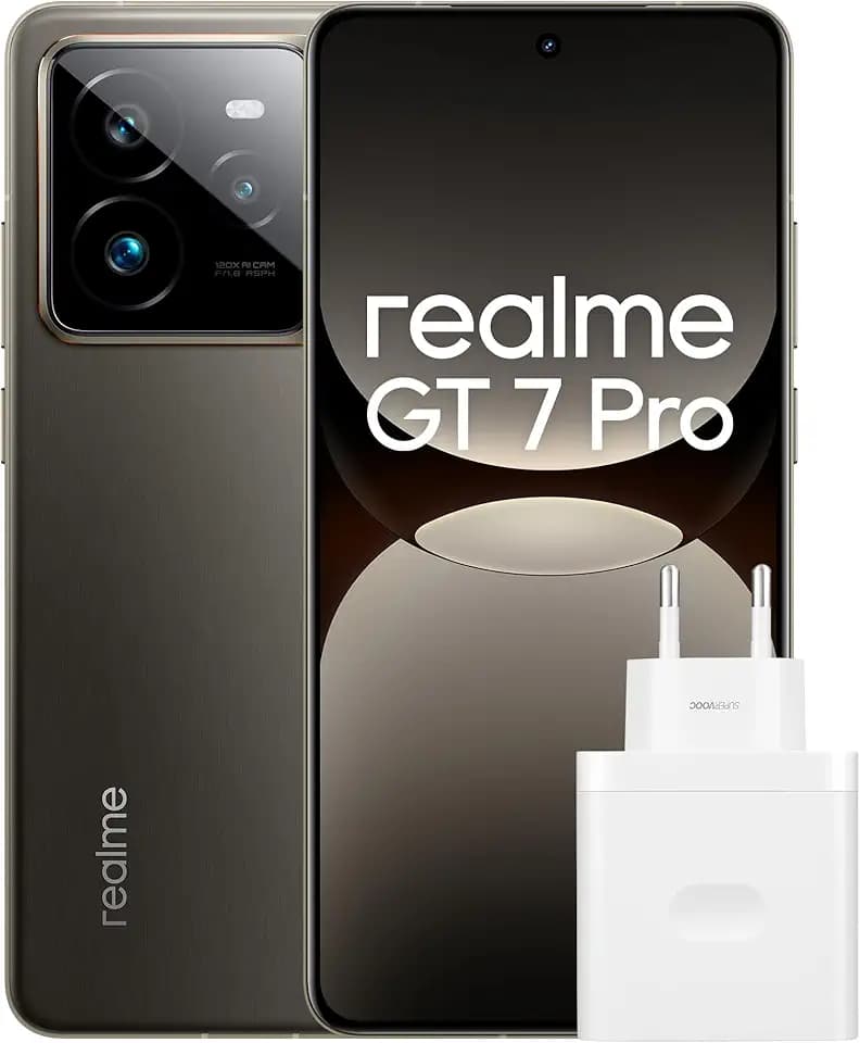 realme GT 7 Pro 5G Smartphone, 12+256GB, Snapdragon® 8 Elite Chipset, AI Ultra-Clear Snap Camera, RealWorld Eco² Display, 6500mAh Titan Battery, Galaxy Grey, Amazon Exclusive
