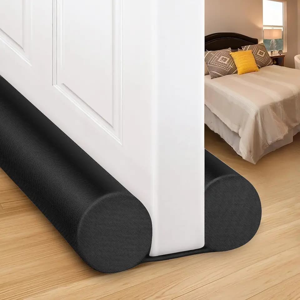 MAXTID Door Draft Stopper for Bottom of Doors Large Sweep 34" Black