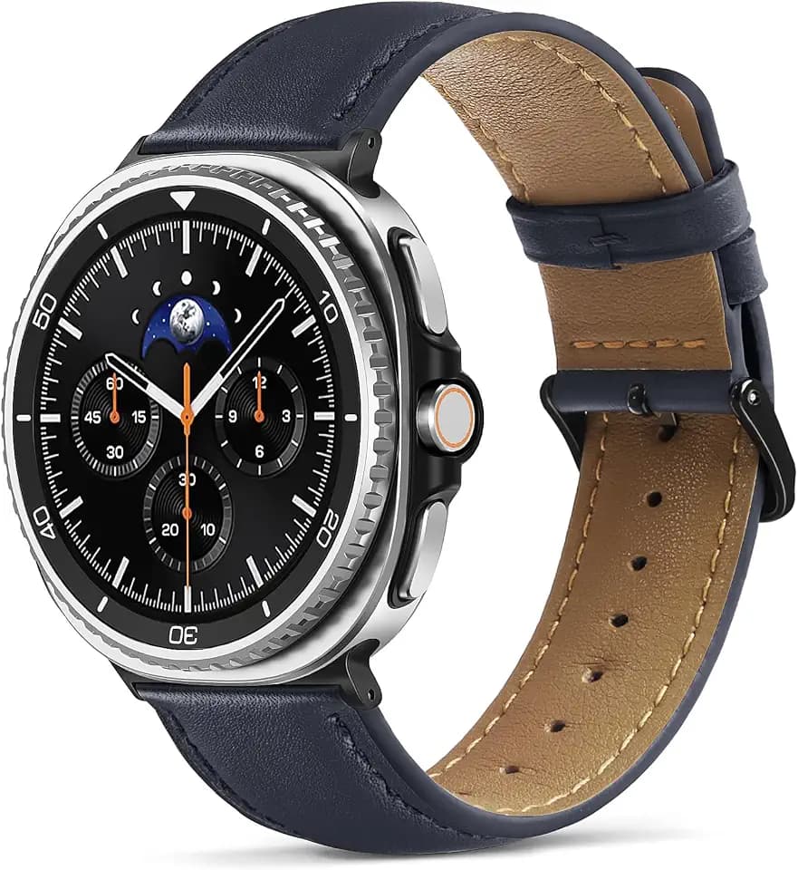 Leder Armband kompatibel mit Samsung Galaxy Watch 9/8 40/44mm Classic 46mm