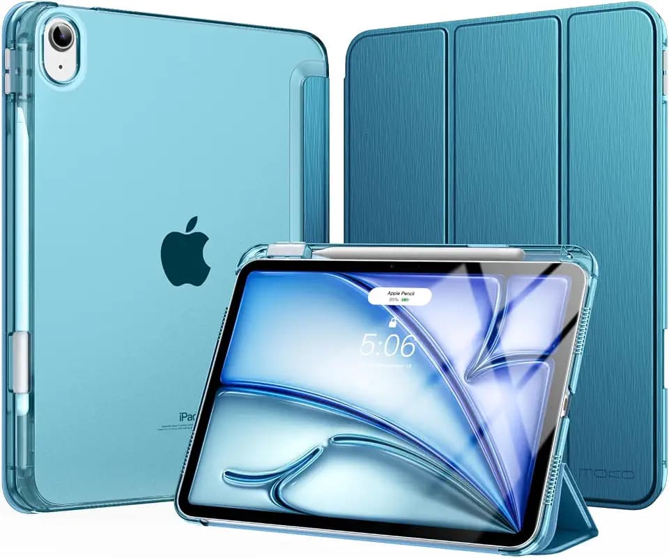 MoKo Hülle für iPad Air 11 Zoll (M4/M3/M2) 2026/2025/2024 mit Stifthalter
