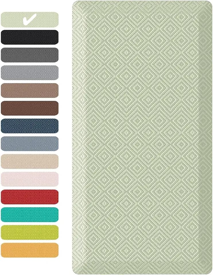 Ophanie Kitchen Mats for Floor,3/4 inch Thick,20x48 Anti Fatigue Cushioned Mat,Kitchen Rugs,Waterproof,Comfort Ergonomic Standing Mat for Office,Home,Sink with 99+ Pairs of Anti-Slip Bottom Ridges