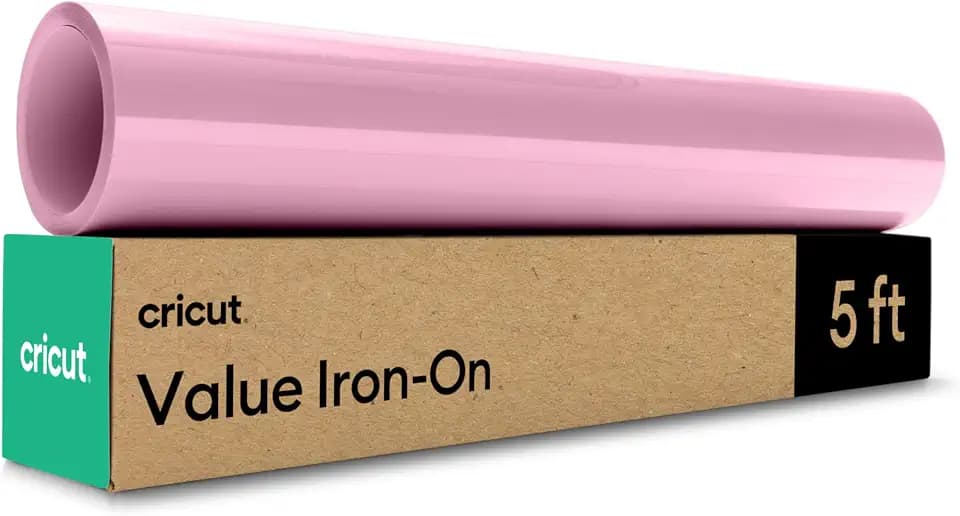 Cricut Value Iron On, Pink (12in x 5ft roll)
