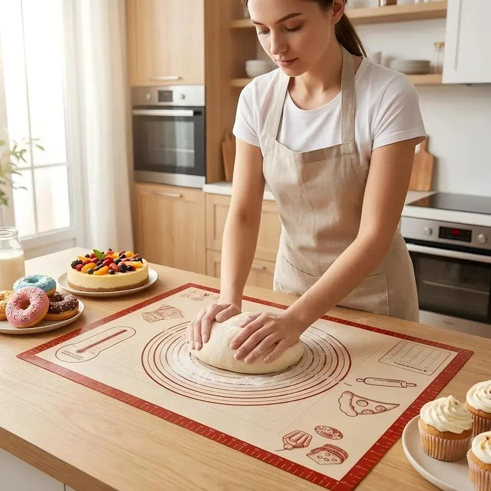 Non-slip Silicone Pastry Baking Mat 28''x 20'' Extra Thick for Pastry Bread