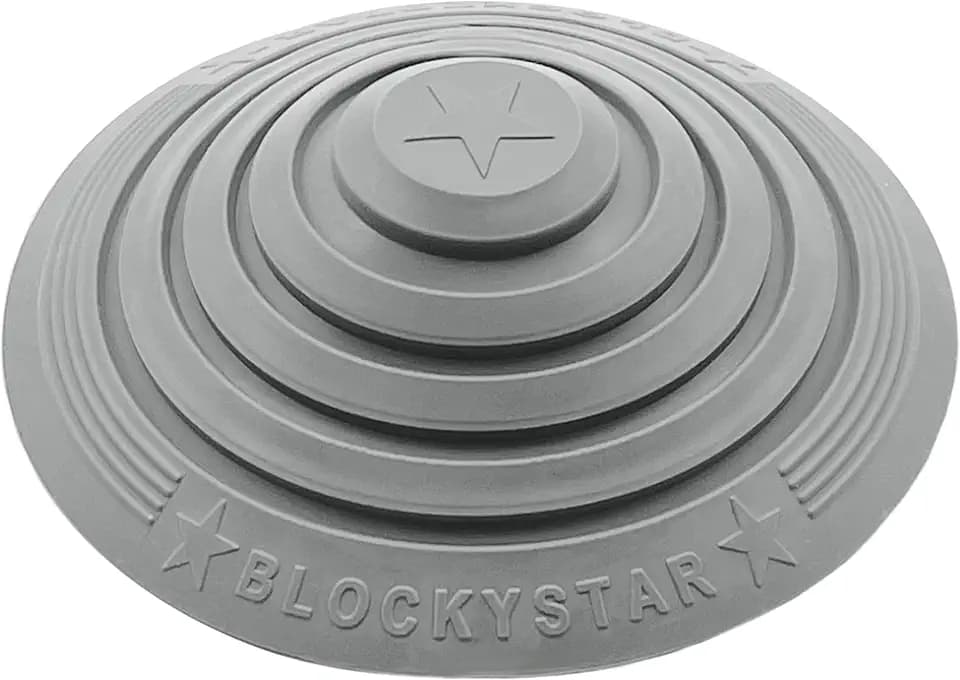 Pekasa Round Door Stopper, Unique Door Stop, Rubber Door Stopper, Door Stoppers for Bottom of Door, Colorful Door Stops, Doorstop for All Types of Floor, Door Stops for Bottom of Door Wedge (Grey)