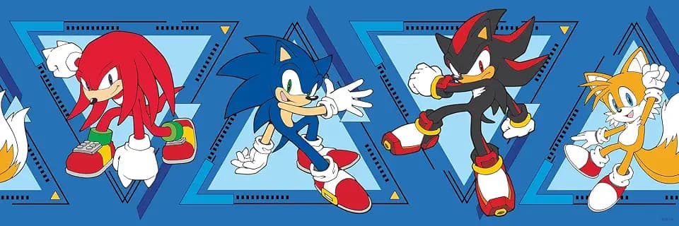 Sonic the Hedgehog Team Sonic Peel and Stick Border Decal by RoomMates