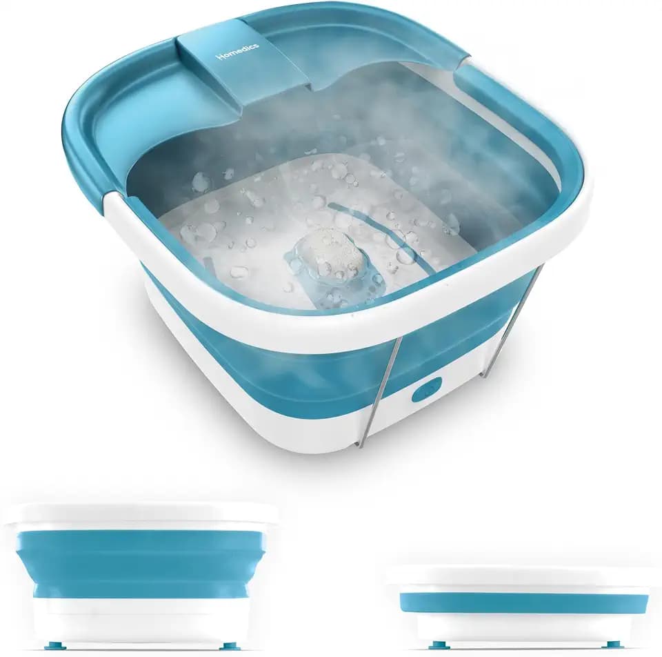 Homedics Smart Space Collapsible Foot Spa, Heat-Maintaining