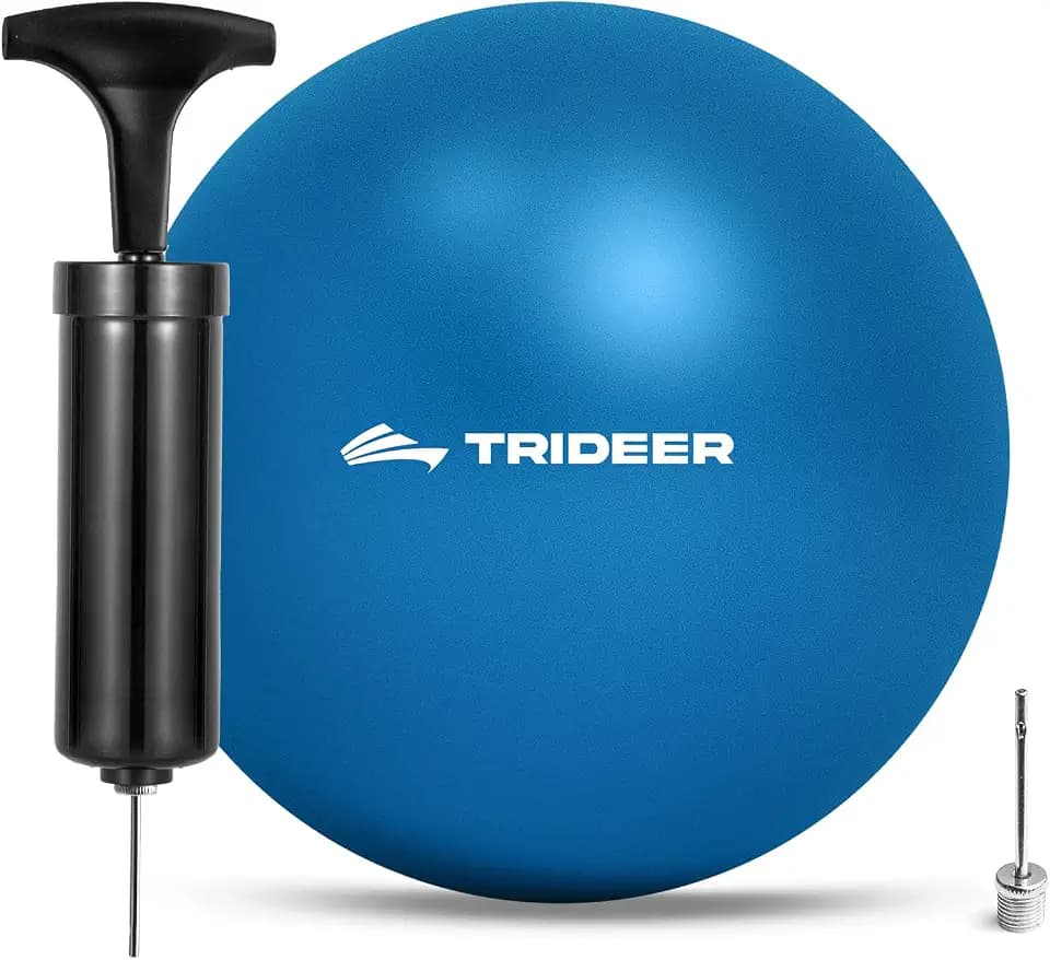 Trideer 7-8 Inch Pilates Ball with Pump, Small Exercise Ball, Core & Rehab