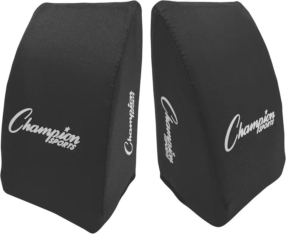 Champion Sports Cushioned Catcher's Knee Support – Ergonomic Design for Players 5'7" and Under – Black