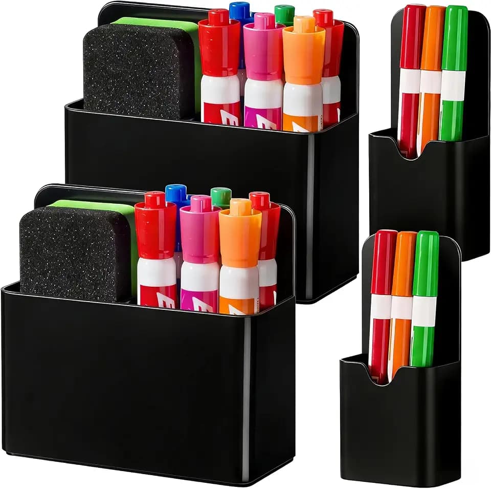 BEYGORM Magnetic Marker Holder, Dry Erase Pen Organizer for Whiteboard