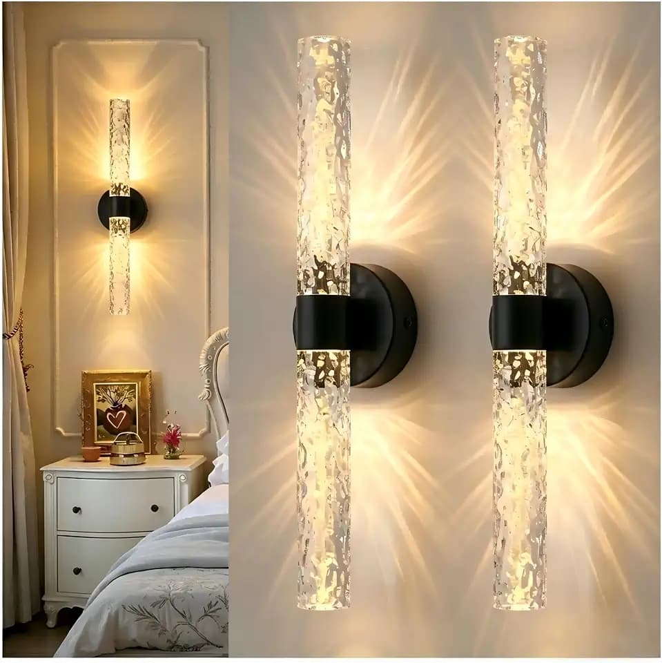 Battery Operated Wall Sconces Set of 2, 10000mAh Rechargeable Wall Light
