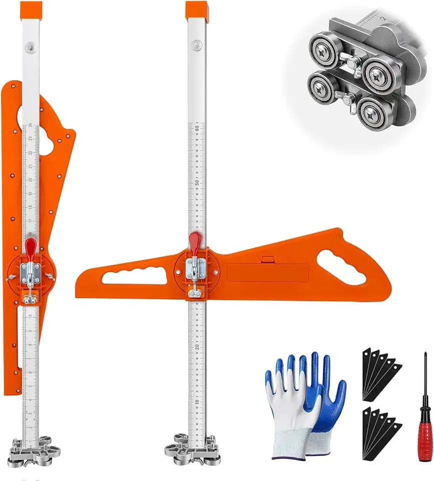 Drywall Cutting Tool with 10 Snap-off Blades and 23 Bearings
