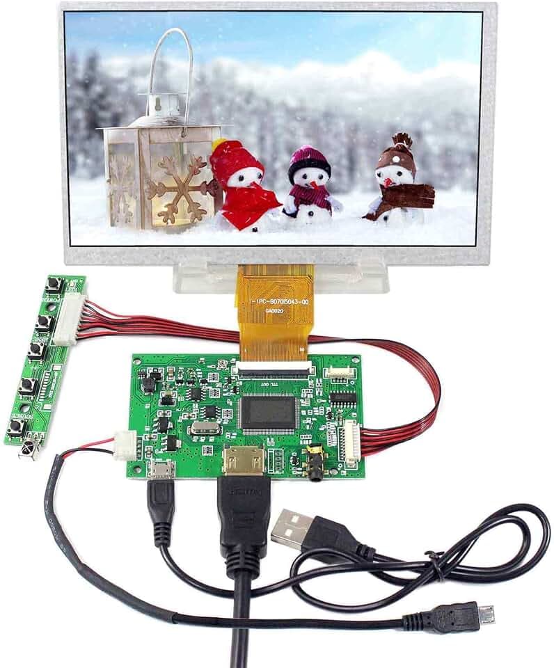 VSDISPLAY 17,8 cm (7 Zoll) 1024x600 50pin IPS LCD Bildschirm