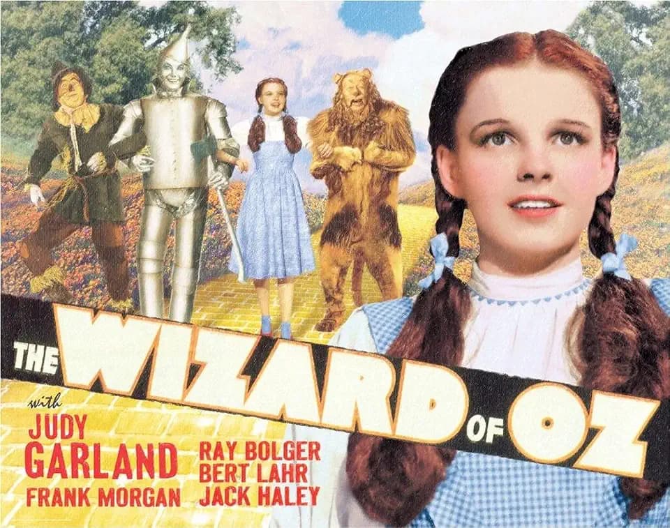 Desperate Enterprises The Wizard of Oz - Yellow Brick Road Tin Sign - Nostalgic Vintage Metal Wall Decor - Made in USA