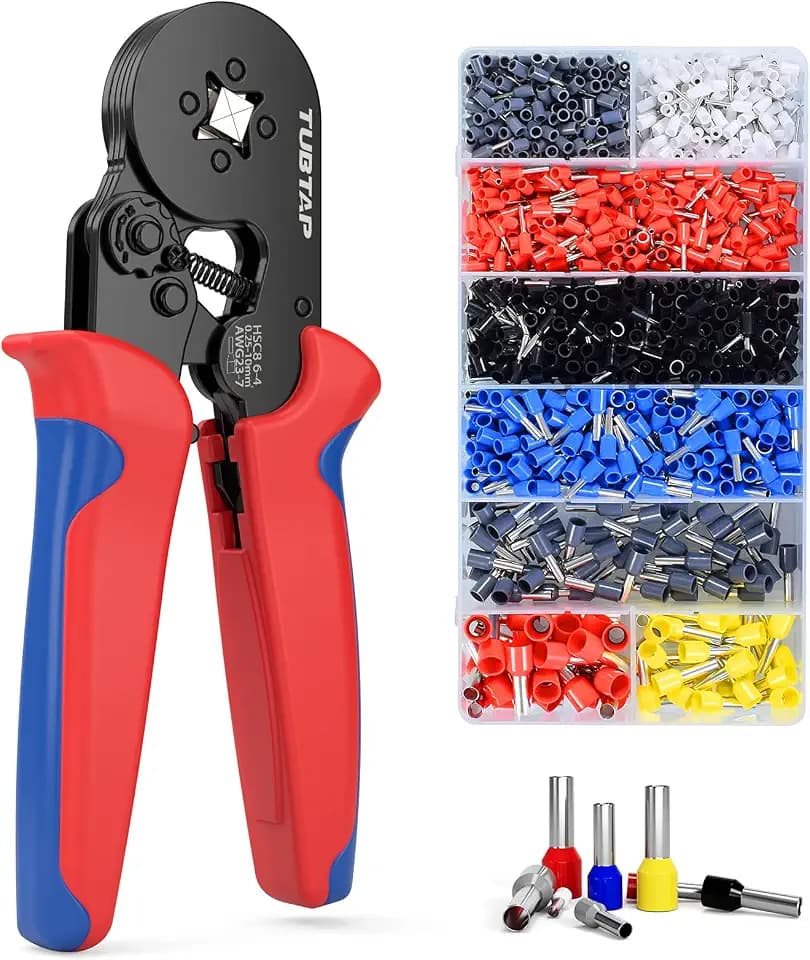 Aderendhülsenzange Set - TUBTAP® Crimpzange Aderendhülsen Set mit 1200 stück Aderendhülsen mit 1200 stück Aderendhülsen Tool Kit