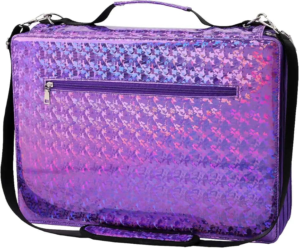 Marker Case -300 Slots Alcohol Marker Case Markers Carrying Bag Holder for Art Sketch Marker, Permanent Paint Marker, Dry Erase Marker, Repair Pen, Color Highlighte Art Supplies (Purple)