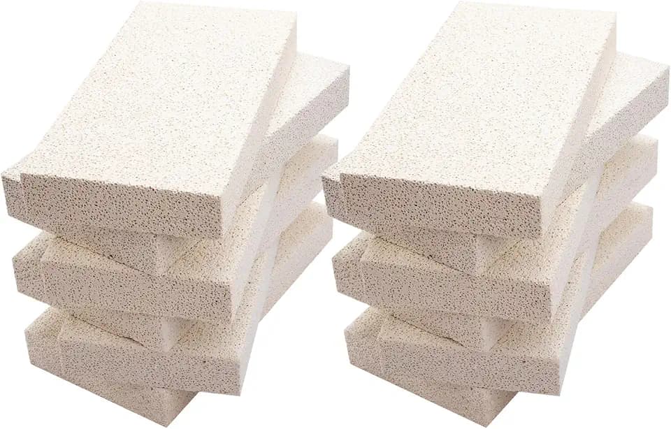 12 Pieces Insulating Fire Brick for Ovens, Kilns, Blacksmith, Fireplaces, 9" x 4.5" x 1.25"