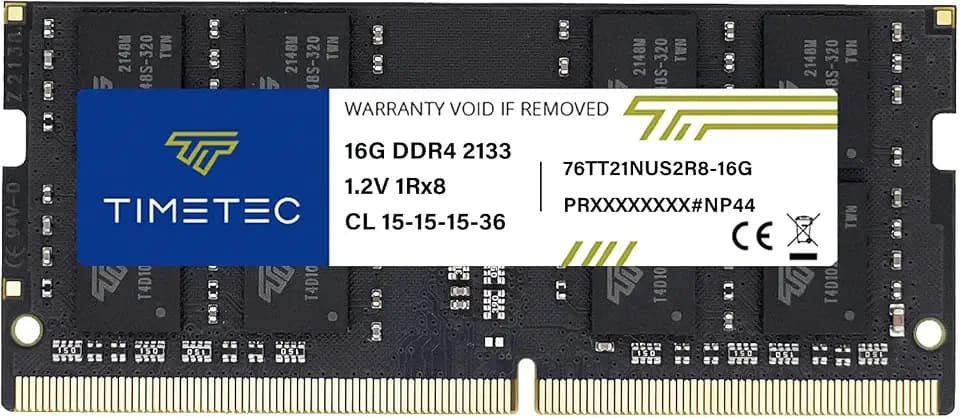 Timetec 16 GB DDR4 2133 MHz (PC4-2133P) PC4-17000 SODIMM – Non-ECC Unbuffered, 260-Pin, 1,2 V, CL15 Speichermodul für Laptops, Notebooks, Mini-PCs und All-in-One-Computer