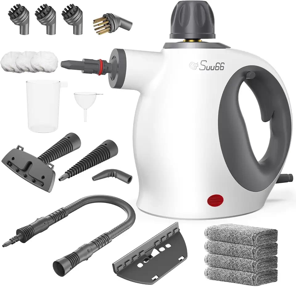 Suu66 Handheld Steam Cleaner, 500mL Tank, Deep Cleaning & 19PCS Accessories