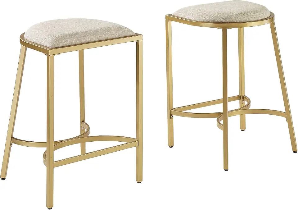 Crosley Furniture Ellery Upholstered Counter Stools, Set of 2
