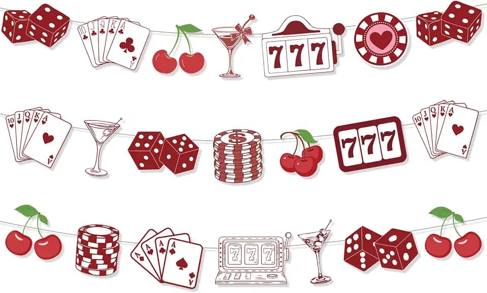 Lucky In Love Bachelorette Decorations Lucky In Love Banner Vegas Bachelorette Party Decorations Cute Cherry Casino Photoshoot Backdrop for Weddings Elopements Bachelorettes Anniversaries