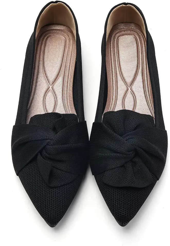 HIULYCENCE Flats for Women Pointed Toe Ballet Flats