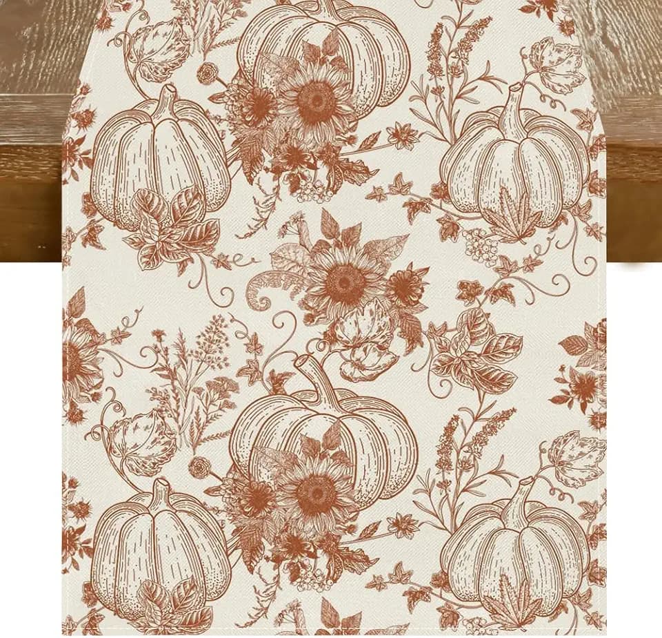 RABUSOFA Fall Table Runner 13x72 Inch Fall Decorations for Home