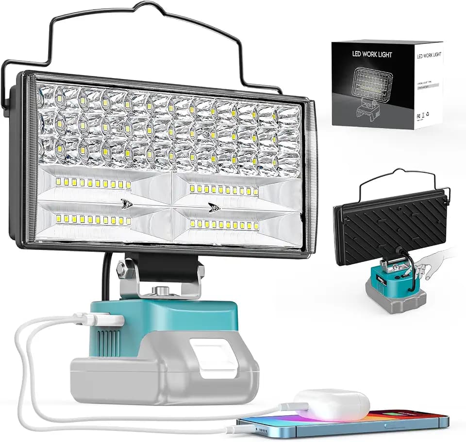 LED Work Light Compatible with Makita 18V Battery, 145W 14500LM,Tool Only