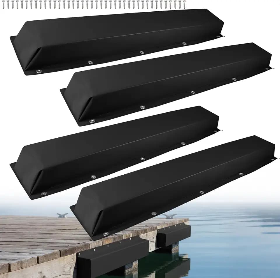 ORLANG 36"/48"/59"/72" Dock Bumpers,Dock Fenders with Stainless Steel Screws,Boat Dock Bumpers,Dock Post Bumper for Docking Edges, Piling, Vertical Poles, Horizontal Decks or Piers(Multiple Colors)