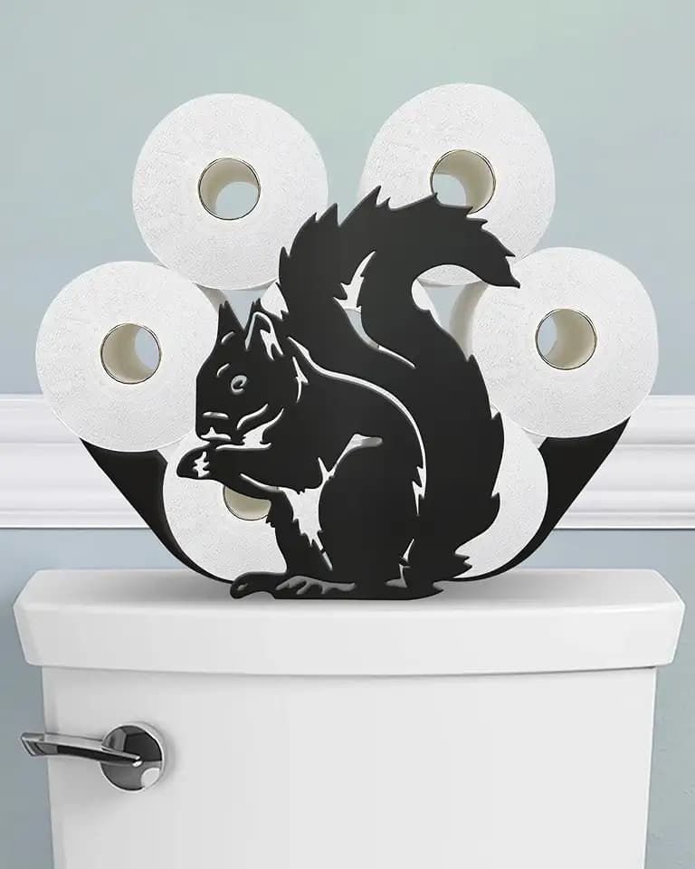 Squirrel Toilet Paper Holder Stand, Decorative Toilet Paper Storage